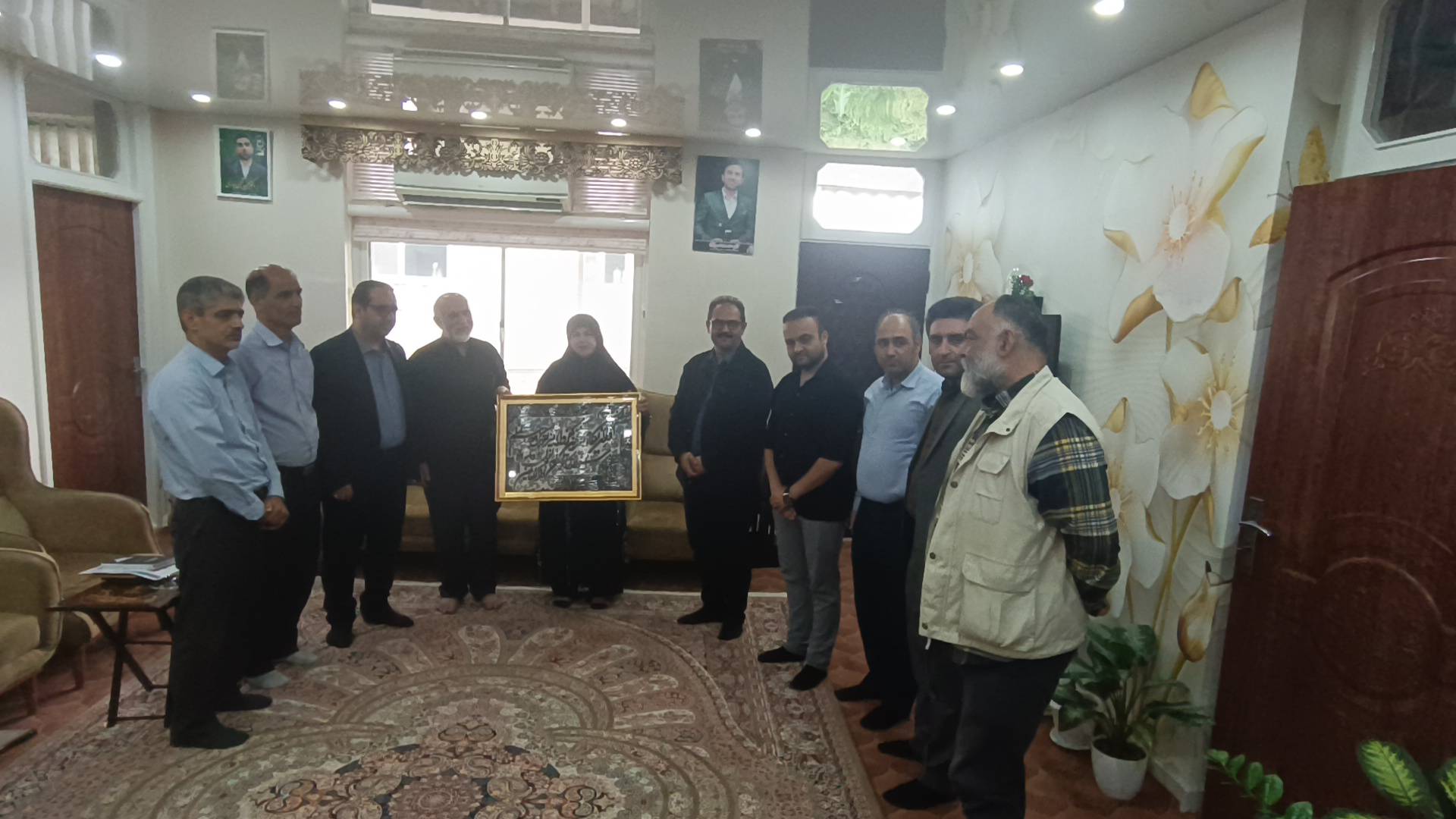 دیدار خانواده شهید تجن جاری
