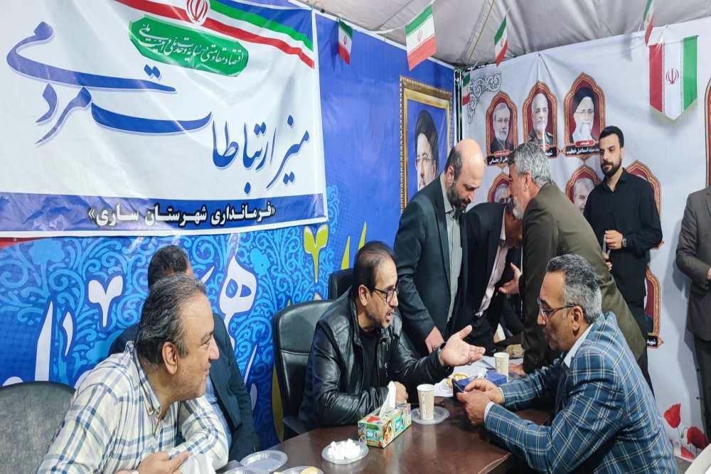 دومین میز خدمت ارتباط مردمی حوزه فاوا در ساری