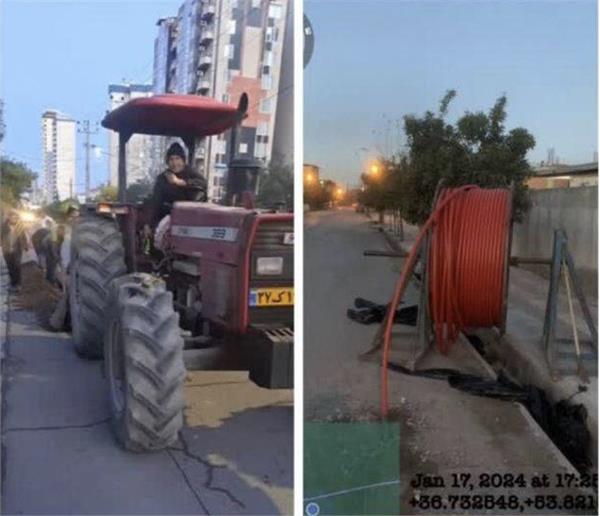 عملیات اجرایی پروژه فیبر نوری FTTx در شرقی ترین شهر استان مازندران (گلوگاه) آغاز شد