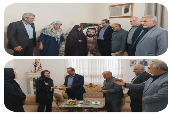 ابلاغ پیام وزیر ارتباطات به خانواده شهیدان حوزه فاوا در استان مازندران