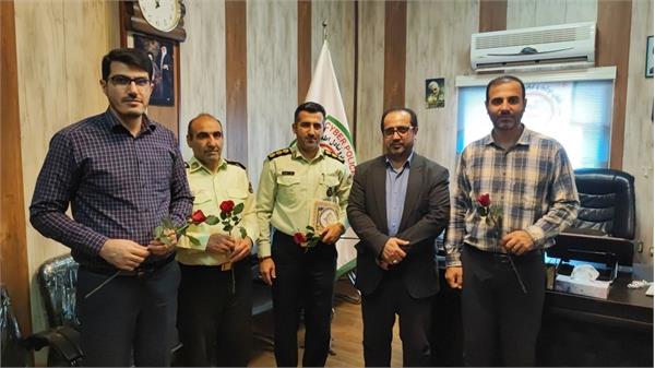 مدیرکل ارتباطات و فناوری اطلاعات استان مازندران در دیدار با رئیس پلیس فتای استان مازندران: