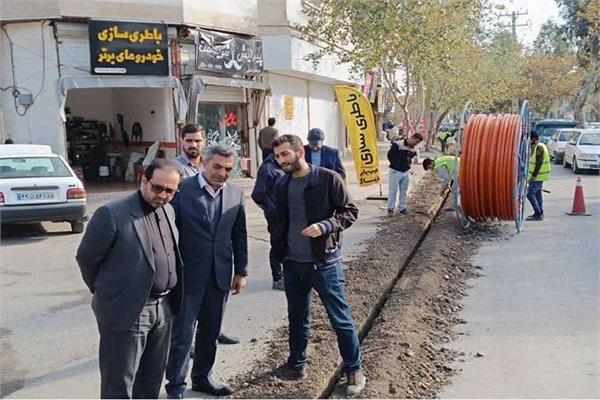 آغاز پروژه ملی سوآپ فیبر نوری مخابرات در ساری